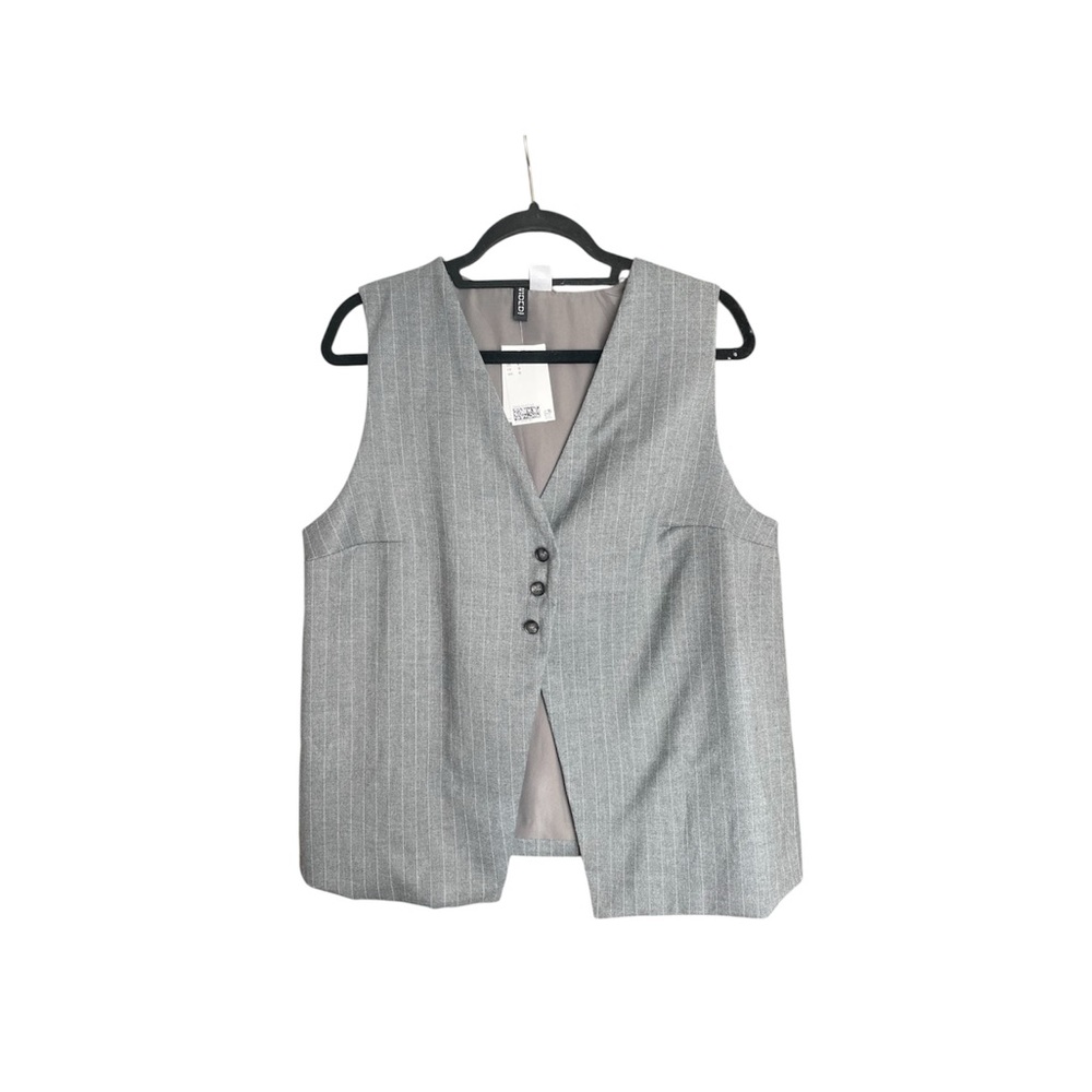 Women’s Gray Pinstripe Vest